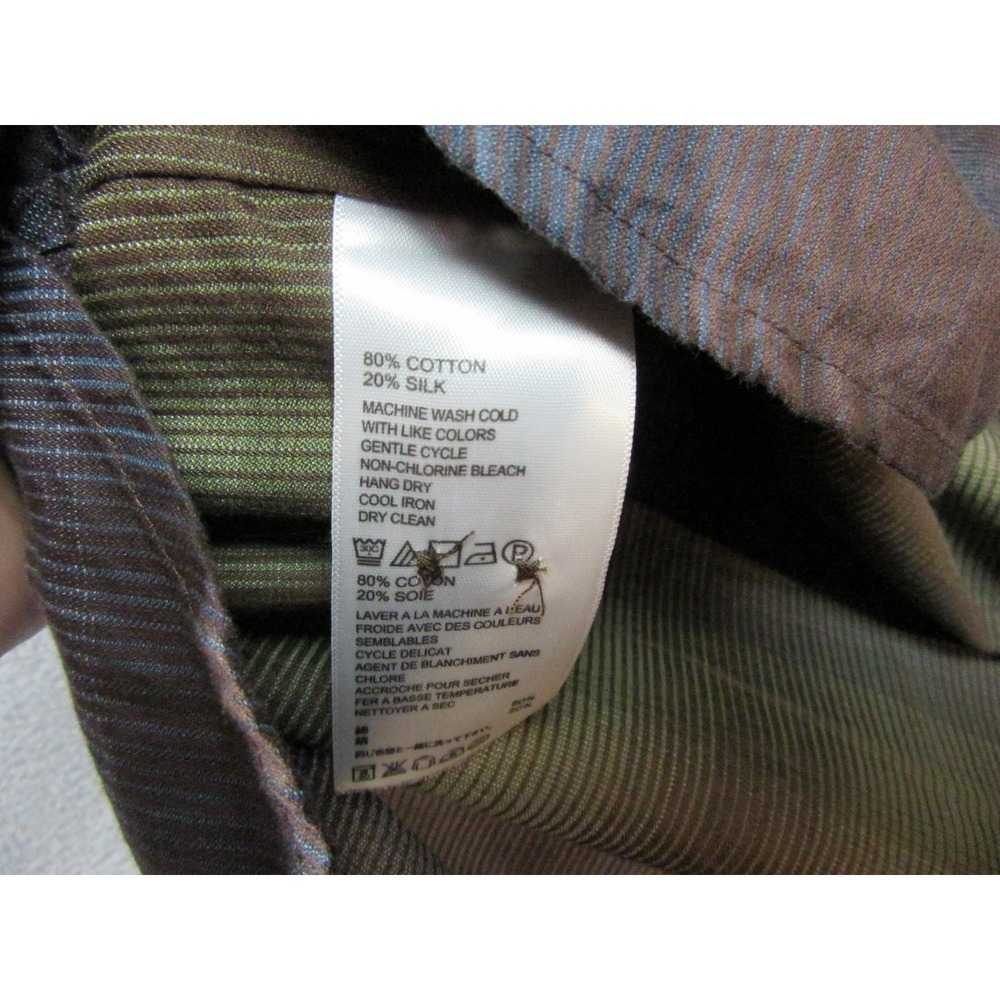 Tommy Bahama Button Up Mens XL Green Excellent Plaid Cotton Silk T35077 - Picture 5 of 15